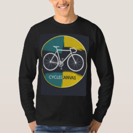 Minimale fietsillustratie – t-shirt