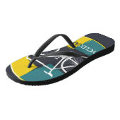 Minimale Fietsillustratie – Teenslippers (Schuin)