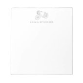 Minimale fietslijn - Aangepast tekenen Notitieblok (Voorkant)