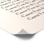 Minimale fijne zweetzaaikaart poster (Hoek)