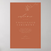 Minimale fijne zwevende afstempeling poster (Voorkant)