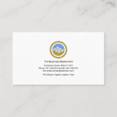 Minimale financiële adviseur voor effectenbeurzen visitekaartje (Achterkant)