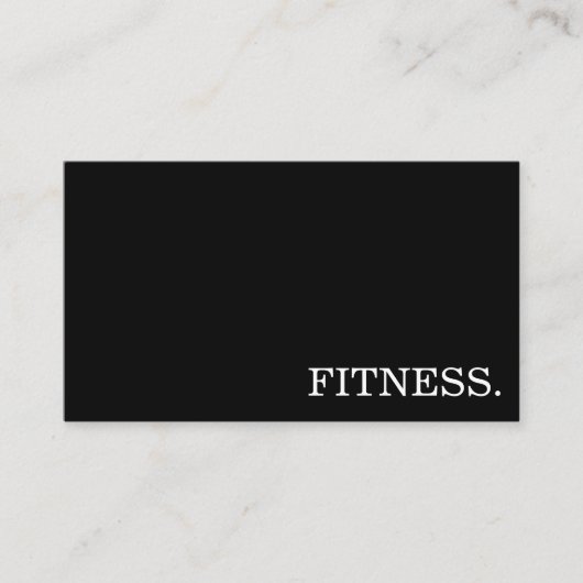 Minimale fitnesstrainer visitekaartje (Voorkant)