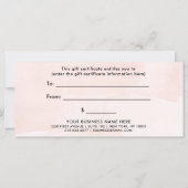 Minimale flair Blush | Cadeaubon (Achterkant)