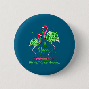 Minimale Flamingo Galwegkanker Bewustzijn Ronde Button 5,7 Cm