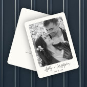 Minimale Floral Botanische Melk Wit Foto Bruiloft Save The Date