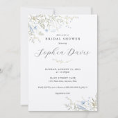 Minimale Floral Bridal Shower Kaart (Voorkant)