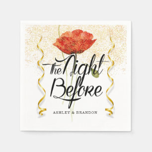 Minimale Floral de nacht voor de repetitie van Nap Servet