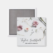 Minimale Floral Magneet (Voorkant / Achterkant)