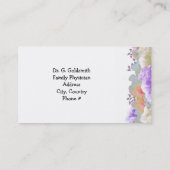 Minimale Floral Medical Appointkaart Afsprakenkaartje (Achterkant)