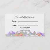 Minimale Floral Medical Appointkaart Afsprakenkaartje (Voorkant)