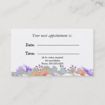 Minimale Floral Medical Appointkaart