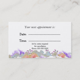 Minimale Floral Medical Appointkaart Afsprakenkaartje