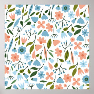 Minimale Floral Spring Poster