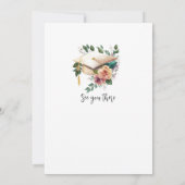 Minimale Floral van gepersonaliseerd Afstuderen vo Kaart (Achterkant)