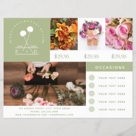 Minimale Florist Business Foto Flyer