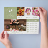 Minimale Florist Business Foto Flyer (Hand)
