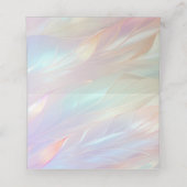 Minimale Flower Place Card Plaatskaartje (Binnenkant ongevouwen)