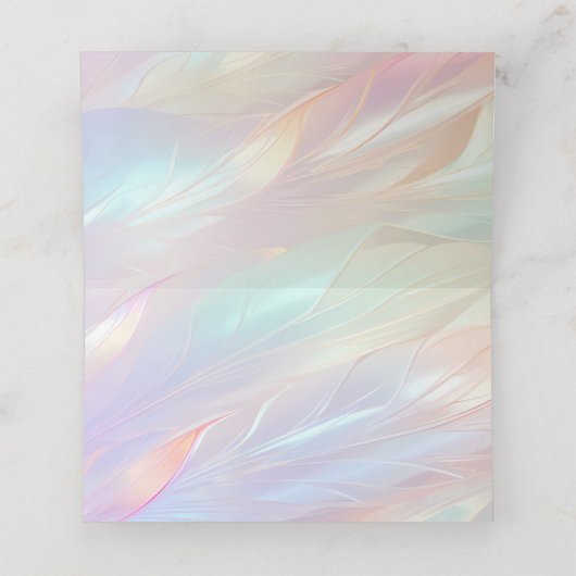 Minimale Flower Place Card Plaatskaartje (Binnenkant ongevouwen)