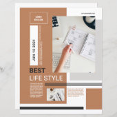 Minimale flyer-Sjabloon | Schoon en modern (Voorkant / Achterkant)