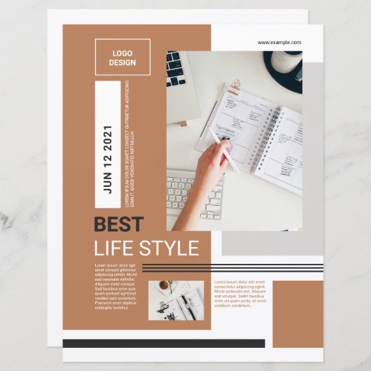 Minimale flyer-Sjabloon | Schoon en modern (Voorkant / Achterkant)