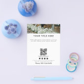 Minimale flyer voor evenementenplanner | Laat een (Enkel)
