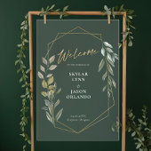 Minimale Foliage en Gold Geometric Terrarium Welko Acryl Bord