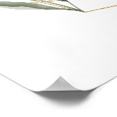 Minimale Foliage en Gold Geometric Terrarium Welko Poster (Hoek)