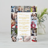 Minimale Folie wat een jaar voor de kerstbeker Feestdagenkaart (Staand Voorkant)