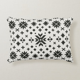 Minimale Folk Geometrie Naadloos Patroon Accent Kussen