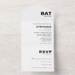 Minimale formale legant bat Mitzvah All In One Uitnodiging<br><div class="desc">Deze minimale,  formele elegante vleermuis mitzvah is perfect voor een eenvoudige religieuze viering. Het ontwerp kenmerkt een mooie doopvont op een witte achtergrond om uw gebeurtenis aan te vullen.</div>
