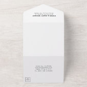 Minimale formale legante bar Mitzvah All In One Uitnodiging (Buitenkant)