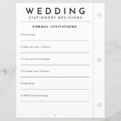 Minimale formele uitnodiging Huwelijksbriefpapier (Achterkant)
