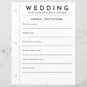 Minimale formele uitnodiging Huwelijksbriefpapier (Voorkant)