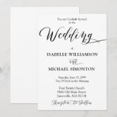 Minimale formele uitnodiging voor weddenschappen (Voorkant / Achterkant)