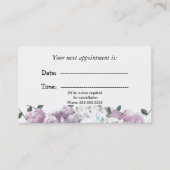 Minimale Fort Floral Medical Appointcard Afsprakenkaartje (Voorkant)