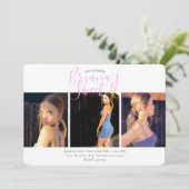 Minimale foto 16-jarige wedstrijd kaart (Staand voorkant)