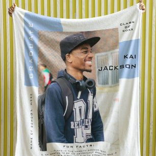 Minimale foto Afstuderen foto Fun Facts Keepslag Fleece Deken