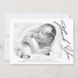 Minimale foto-Baby Hartelijk dank  Bedankkaart