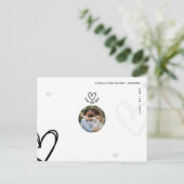 MINIMALE FOTO Bespaar de datum - op een budgetkwal Briefkaart (Staand voorkant)