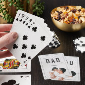 Minimale foto Beste vader ooit Vaderdag Pokerkaarten (Insitu)