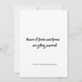 Minimale Foto Bewaar de Datum Aangepast Modern Save The Date (Achterkant)
