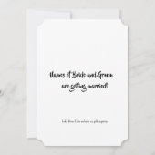 Minimale Foto Bewaar de Datum Aangepast Modern Save The Date (Achterkant)