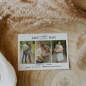 Minimale foto-bruiloft bewaart de datumkaart kaart