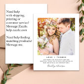 Minimale foto-bruiloft Hartelijk dank