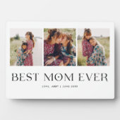 Minimale foto Collage Beste mam ooit keepslag Pl Fotoplaat (voorkant)