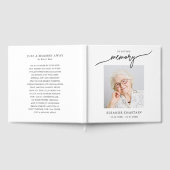 Minimale Foto Condoleance 'In Loving Memory' Gastenboek (Volledig)