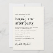 Minimale foto crème bruiloft receptie save the date (Voorkant)