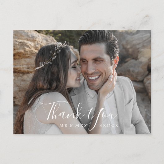 Minimale foto Dank u Briefkaart (Voorkant)