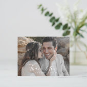 Minimale foto Dank u Briefkaart (Staand voorkant)